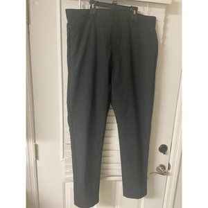 NWT Banana Republic Mens Black Work caviar Straight Fit Pants Sz 38x32